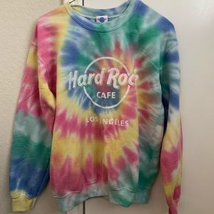 Hard Rock Cafe tie dye sweatshirt
